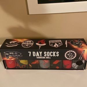 Men’s Socks-7 Day Socks-Barbecue Grill
